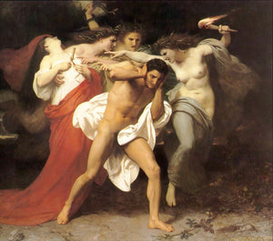 Handmade Oil painting reproduction Orestes Pursued by the Furies by William Bouguereau