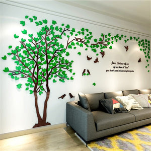 Tree Acrylic Decorative 3D Wall Sticker DIY Art - SallyHomey Life's Beautiful