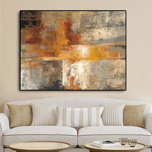 Abstract Nordic Style Gold  on Canvas Posters printing - SallyHomey Life's Beautiful