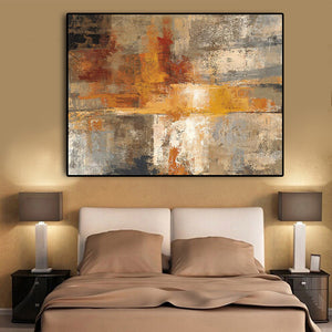 Abstract Nordic Style Gold  on Canvas Posters printing - SallyHomey Life's Beautiful